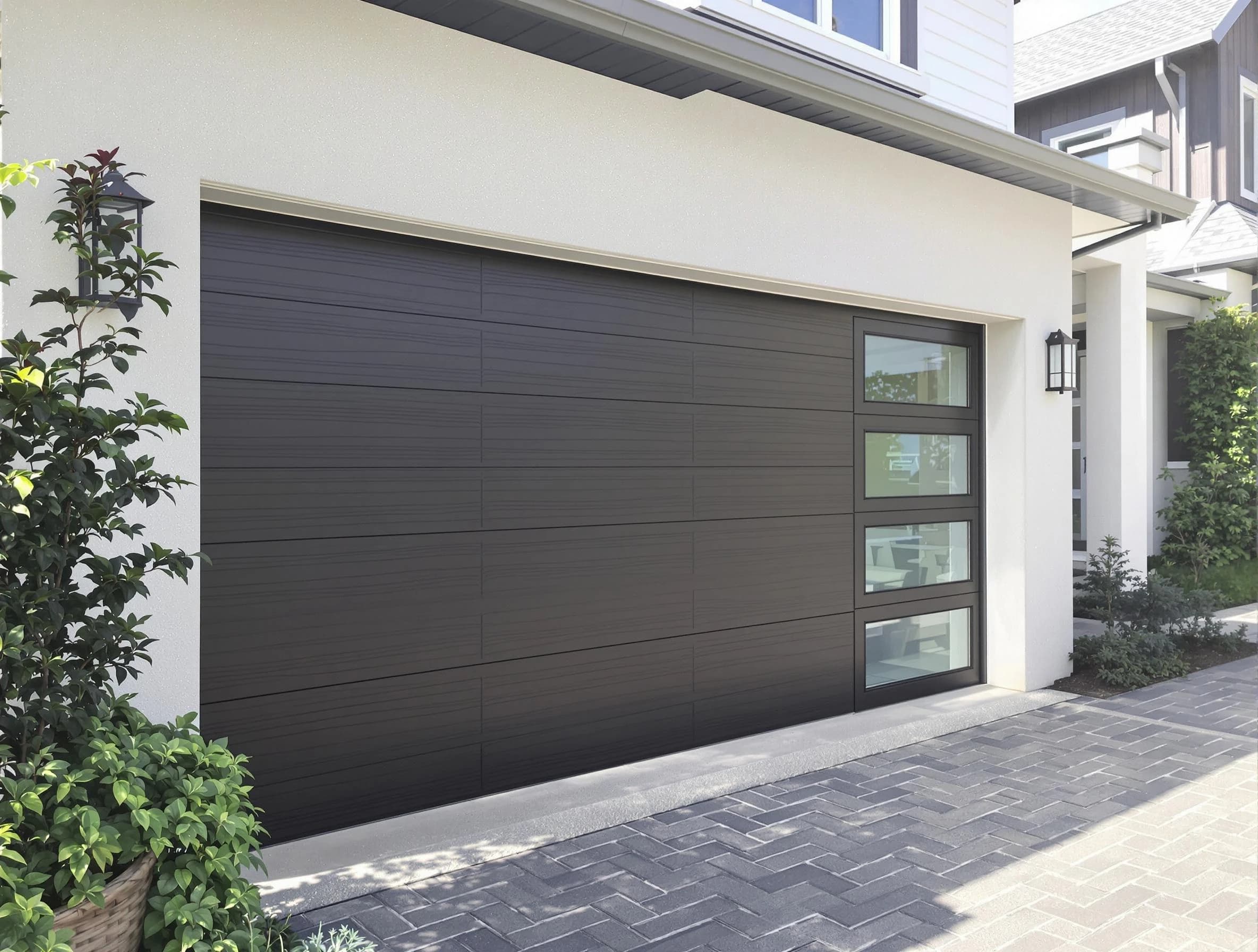 Custom garage door installation by Farr West Garage Door Repair in Farr West