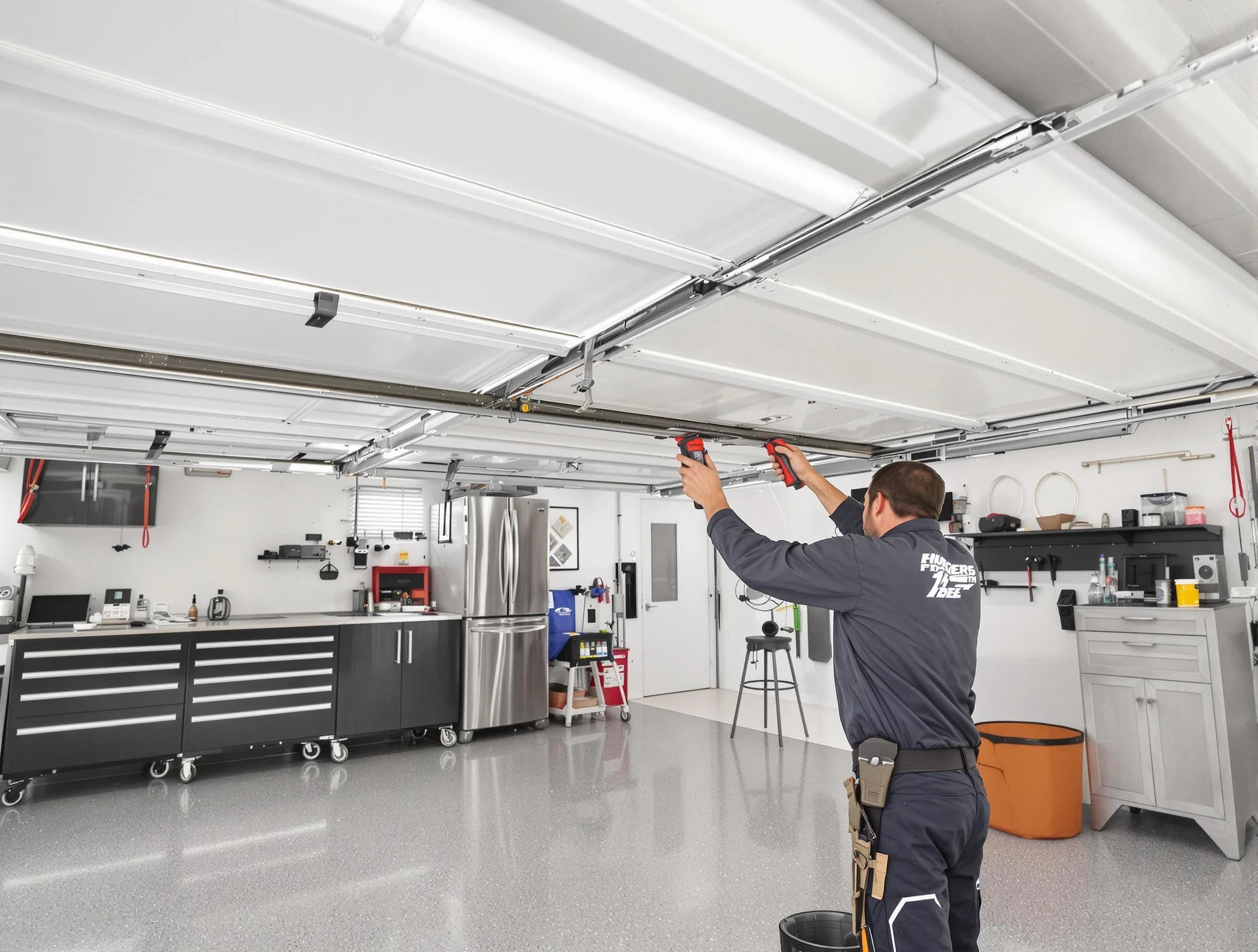Overhead garage door repair service by Farr West Garage Door Repair in Farr West