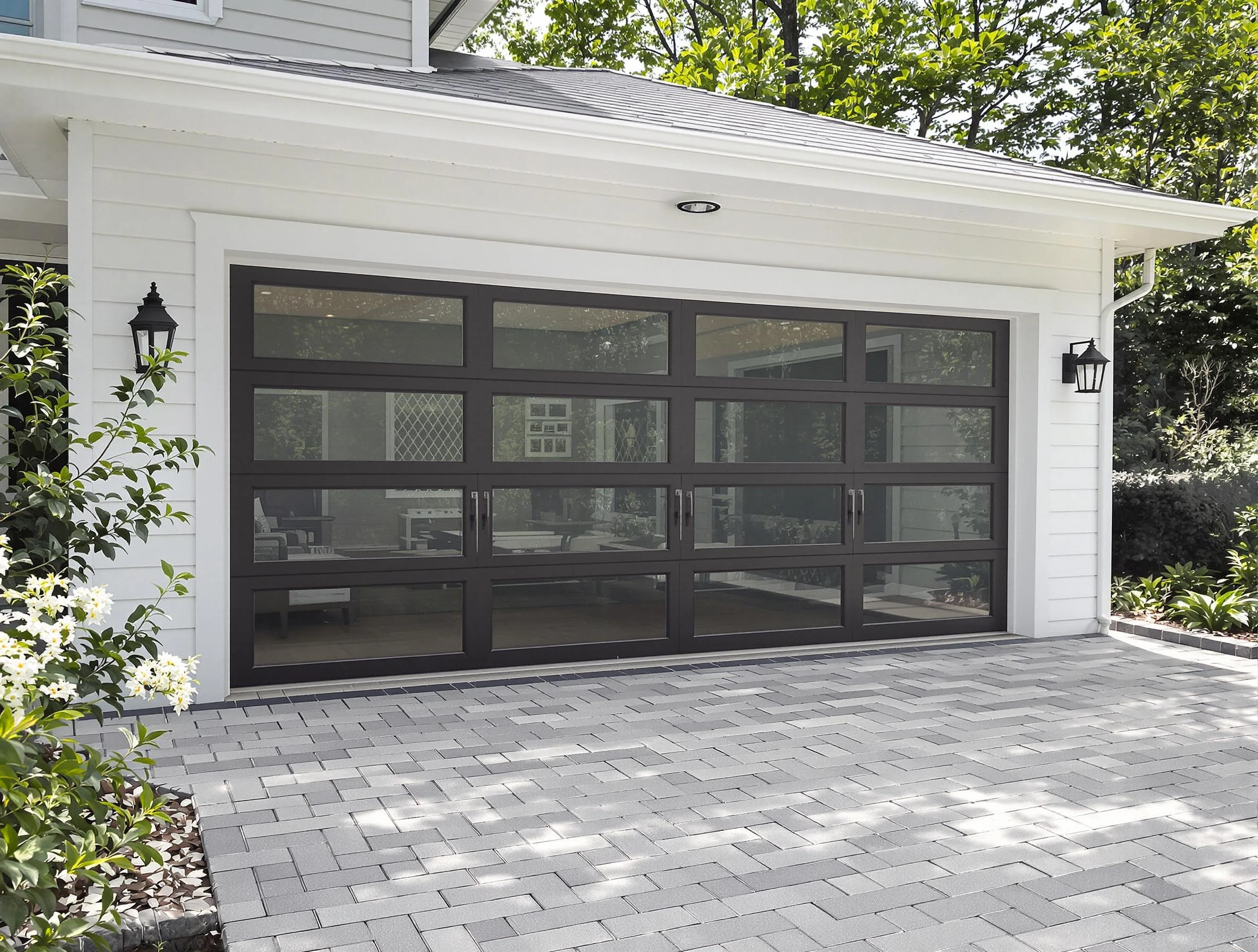Farr West Garage Door Repair design specialist presenting custom garage door options to Farr West homeowner