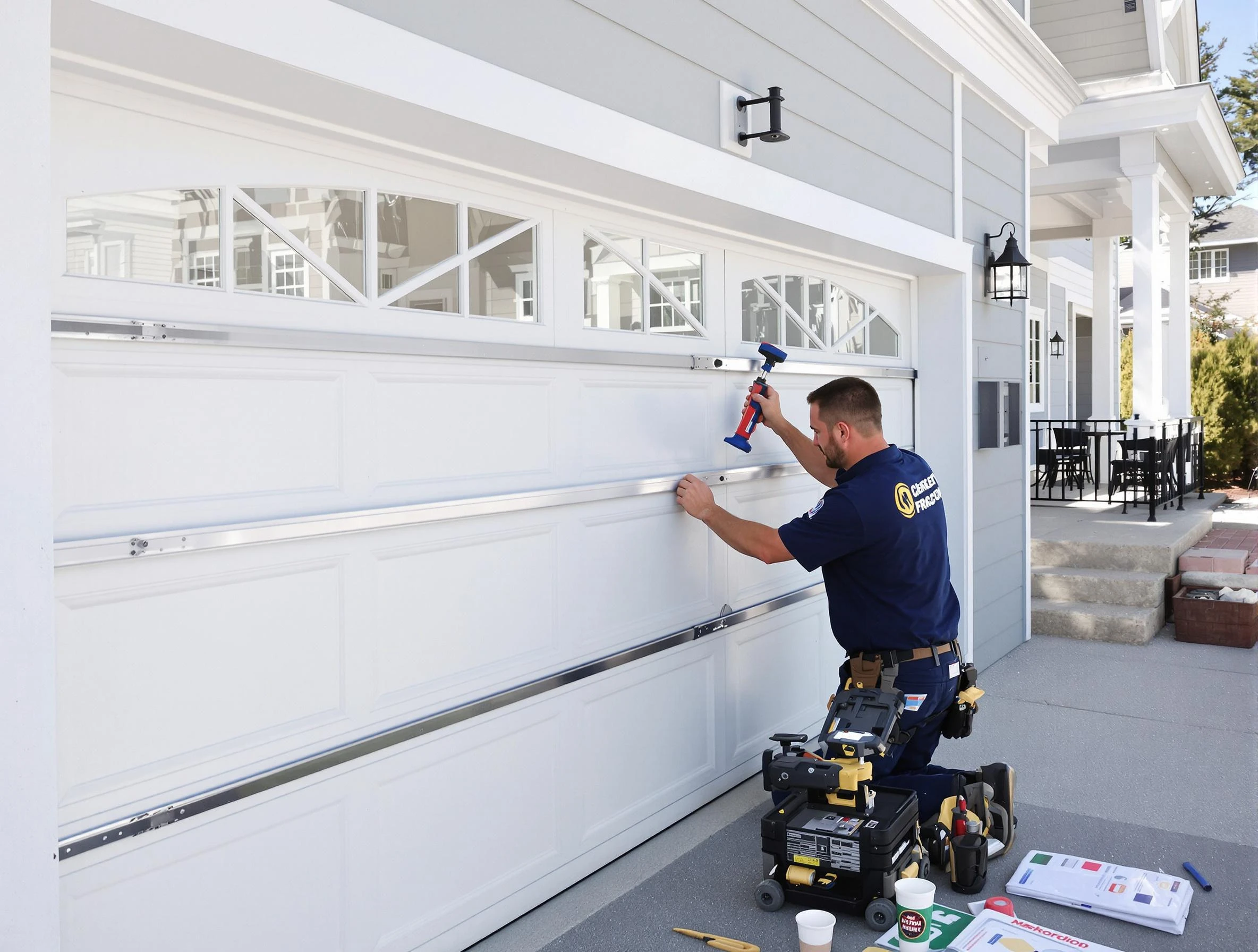 Professional garage door installation by Farr West Garage Door Repair in Farr West